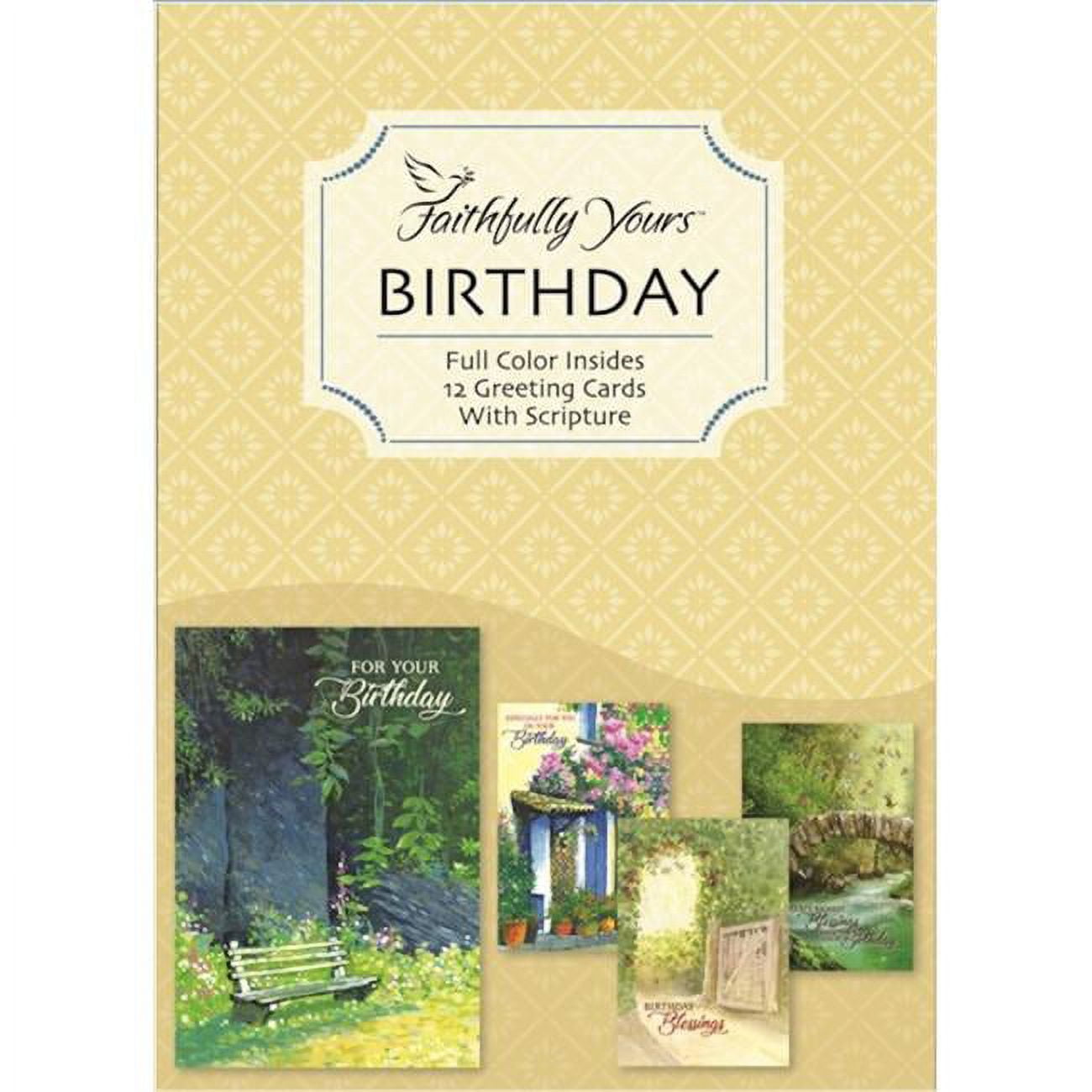 Faithfully Yours Boxed Card for Birthday Wishing Well - Pack of 12
