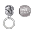 thumbnail image 1 of Faithfully Yours Eternity Ring Joy to the World Charm Beads (Set of 2), 1 of 1