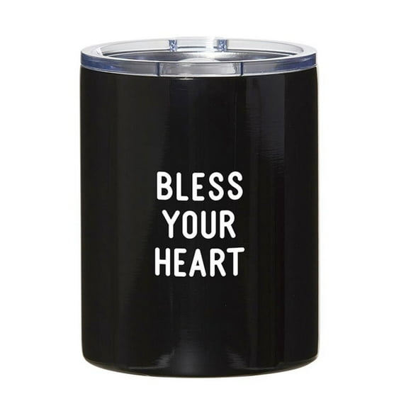 Stainless Steel Tumbler-Bless Your Heart-Black (12 Oz)