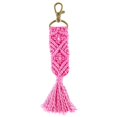 thumbnail image 1 of Faithworks L6140 Macrame Keychain, Pink, 1 of 1