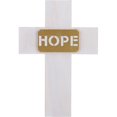 thumbnail image 1 of Faithworks YD374 8 in. H Hope Wood Gold Wall Cross, 1 of 1