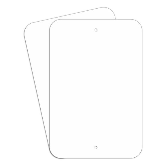 Faittoo Blank Write-On Metal Sign, 2-Pack 18 x 12 Inches Rust Free Aluminum, UV Protected, Waterproof, Weather Resistant, Durable Ink, Easy to Mount