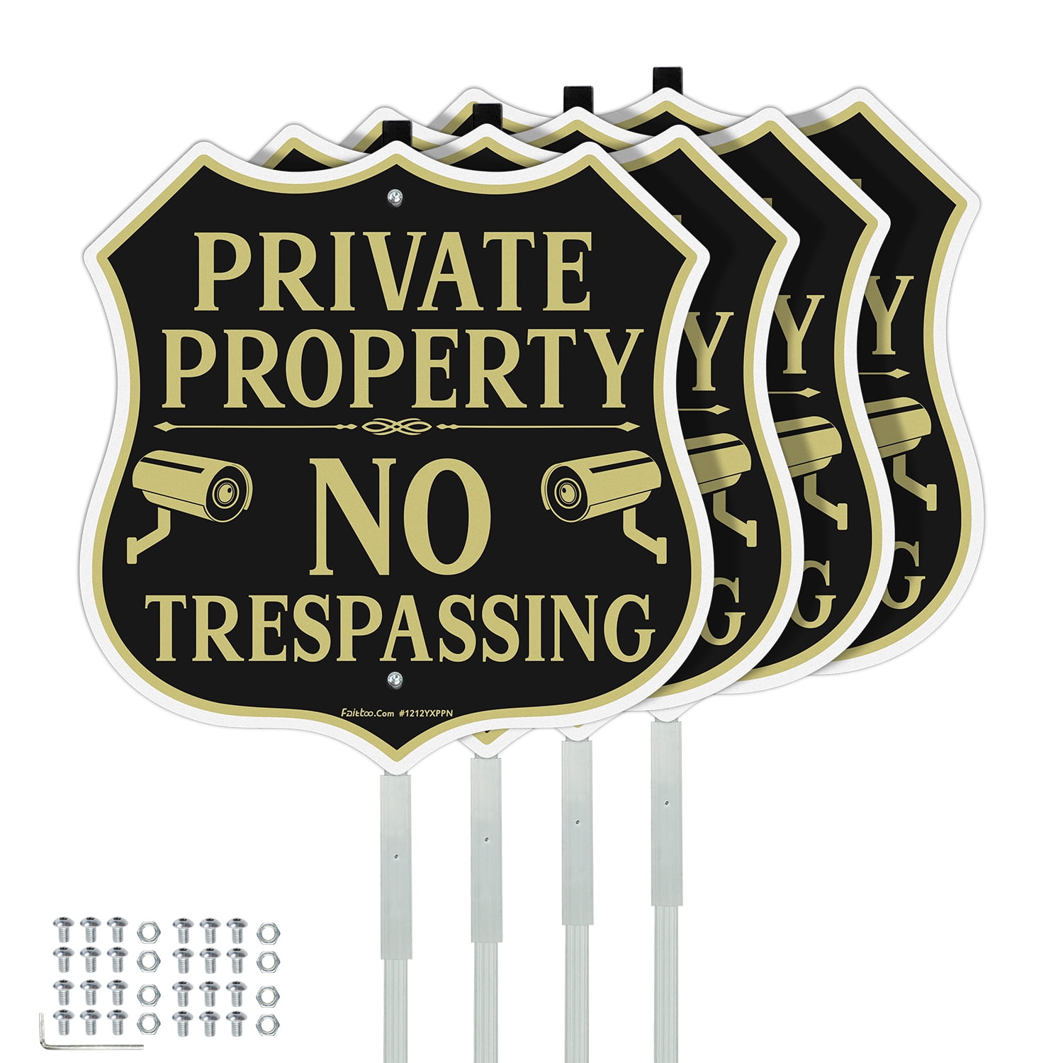 Rust Property. Sign Faittoo No Trespassing Signs Private Property Video Surveillance Sign ...