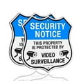 thumbnail image 1 of Faittoo Security Notice Sign, Property Is Protected By Video Surveillance Sign, 2-Pack 11.6 x 11.6 Inch Reflective Aluminum Warning Sign, 1 of 7