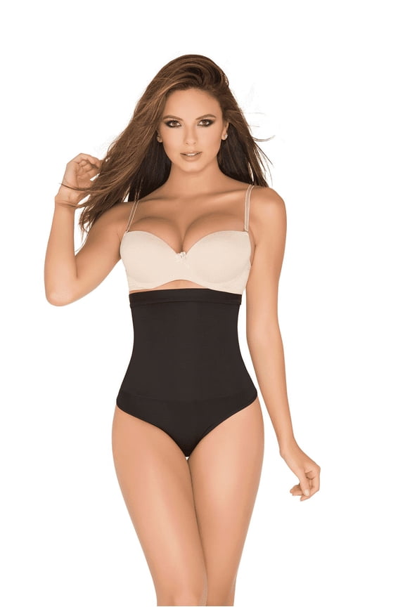 Faja Body Shaper Women Thong High Waisted Girdle Controls Your Torso Strapless Anti-Slip Grip Lining Seamless Technology