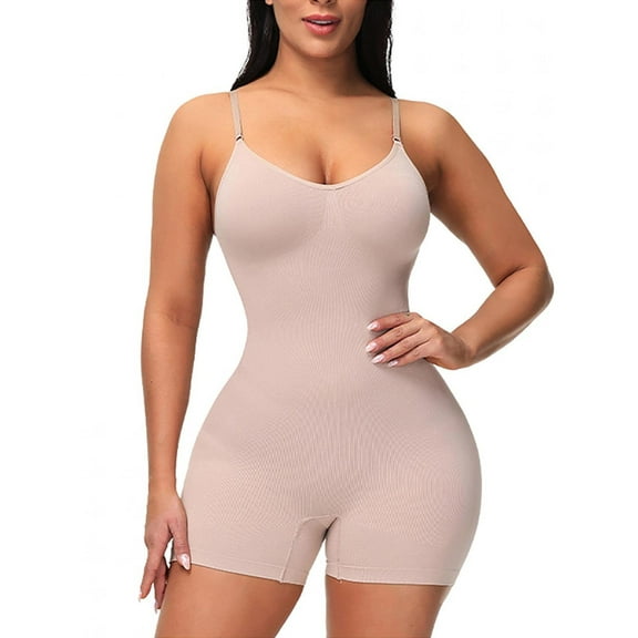 Faja Shapewear for Women Seamless Full Body Shapewear Bodysuits Tummy Control Body Shaper Mid Thigh Slimmer Butt Lifter for Wedding Party