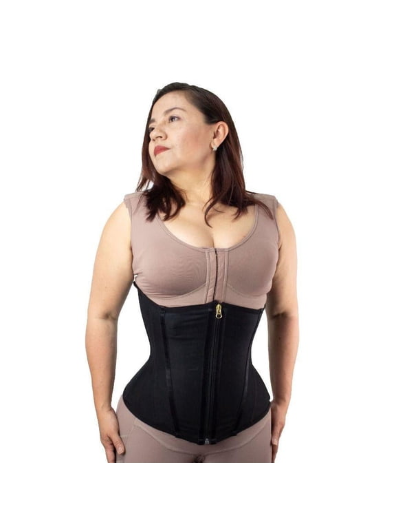 high compression side zipper shapewear abdominal waist and lower back control natural buttock enhancement bands perineal zipper 100% Colombian product.