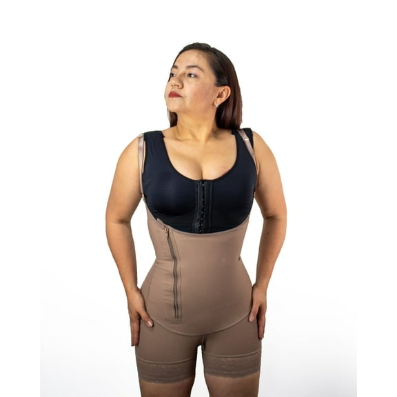 Faja moldeadora cremallera lateral - Ref 7052 Moca S/32