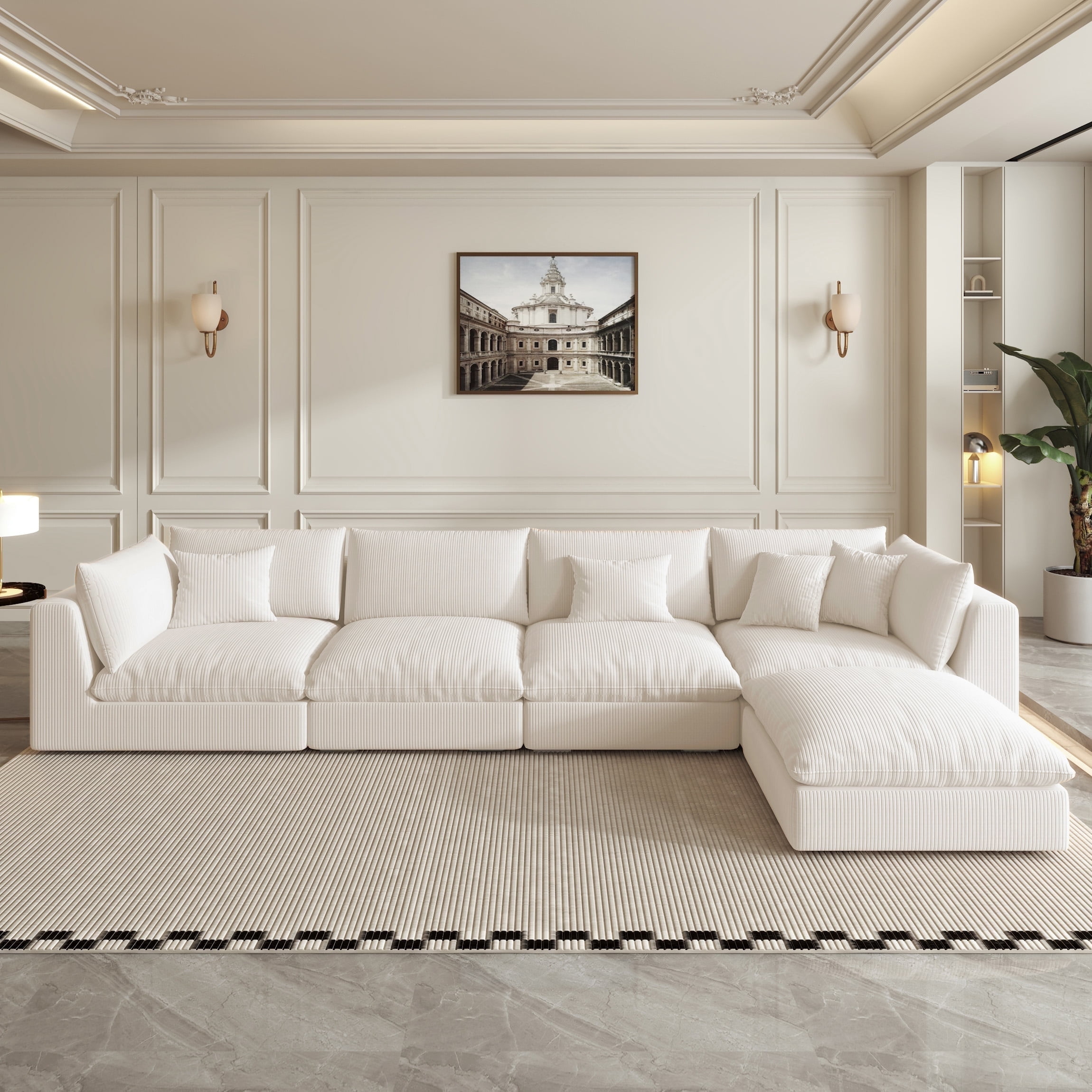 Fajiani 156'' Oversized Sectional Sofa, Modular Sofa with Fajiani 156'' Oversized Sectional Sofa, Modular Sofa with