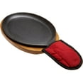 thumbnail image 1 of Fajita Plate Set - Pre-seasoned Cast Iron Fajita Pan with Wooden Tray and Hot Mitt by Old Mountain, 1 of 4
