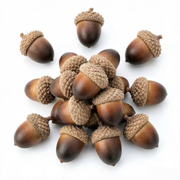 Fake Acorns Artificial for Crafts Faux for Thanksgiving and Christmas Decorations 50 Pcs