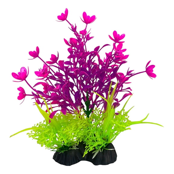 Fake Aquatic Plants For Fish Tank Decoration No Maintenance Safe Weighted Base Stable Ornaments For Enthusiasts
