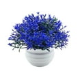 thumbnail image 1 of Fake Artificial Potted Flowers In Pot False Plants Outdoor Decor Home AU Y5R7, 1 of 8