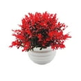 thumbnail image 1 of Fake Artificial Potted Flowers In Pot False Plants Outdoor Garden Home Decor, 1 of 8