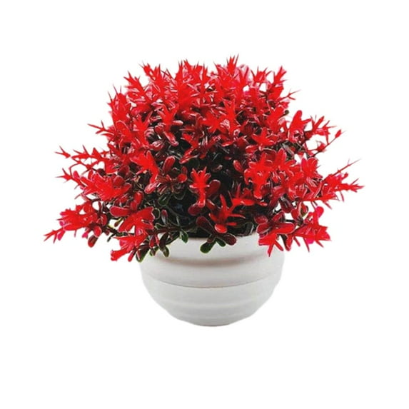 Fake Artificial Potted Flowers In Pot False Plants Outdoor Garden Home Decor