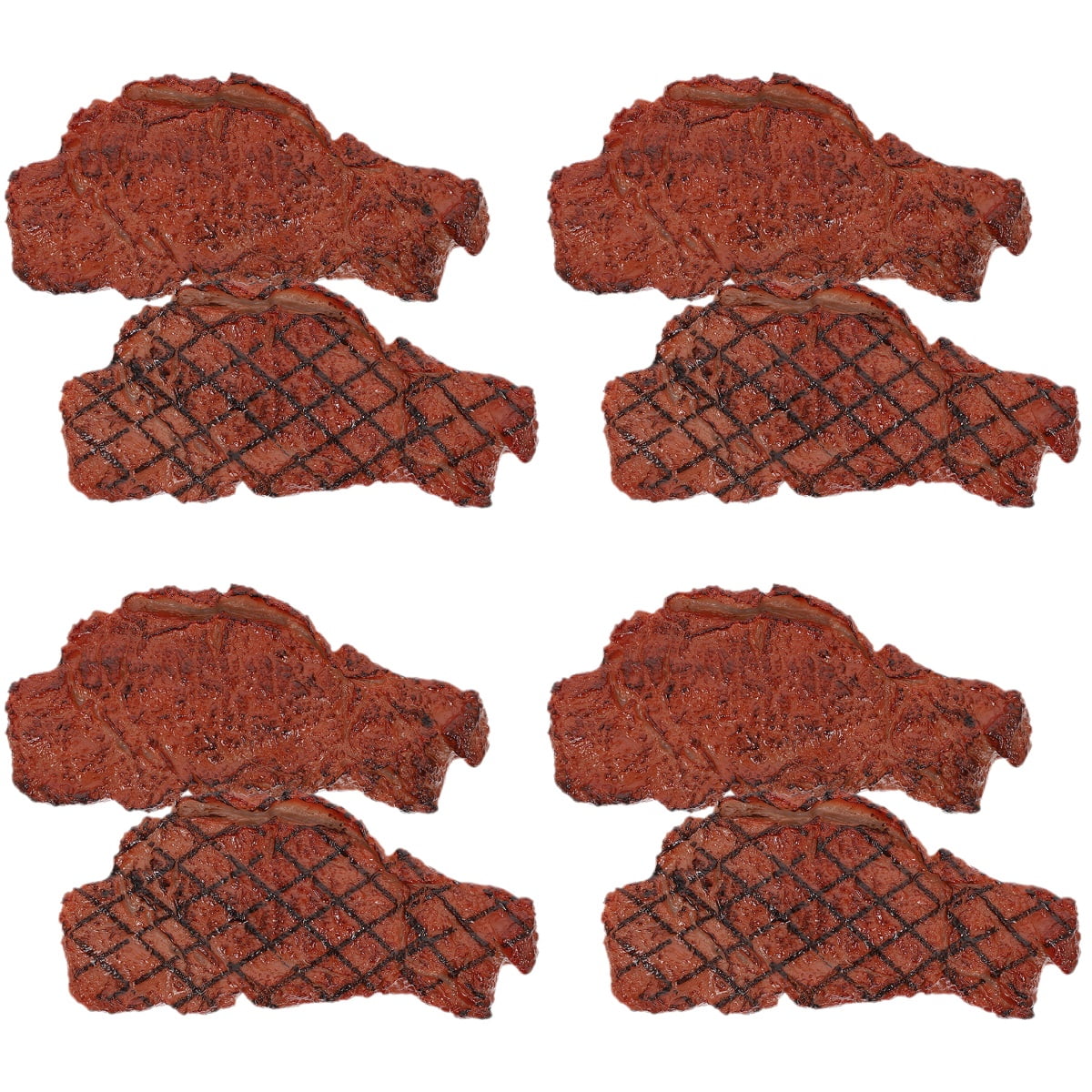 Fake Bacon Kitchen 8 Pcs Steak Model Props Roast Office Decor Barbecue