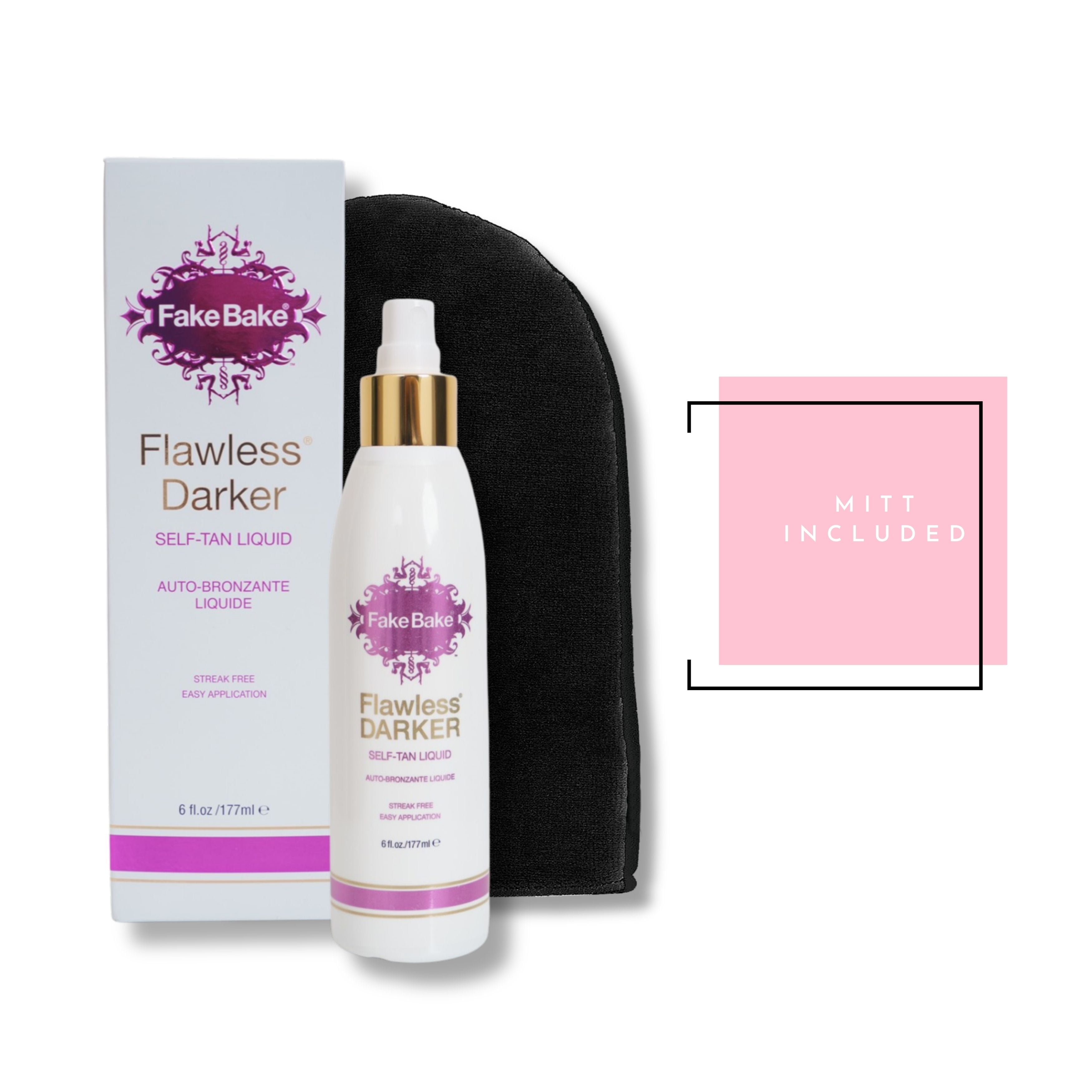 Fake Bake Flawless Darker SelfTan Liquid Spray Bronze Sunless