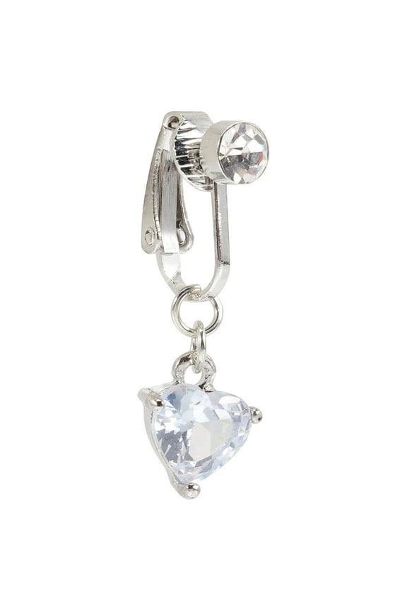 Fake Belly Ring Clip on Belly Button Rings Non Piercing Navel Ring for Women Girls