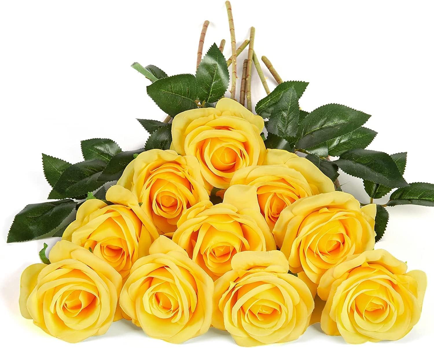 Fake Black Roses Artificial Silk Flowers Faux Rose Flower Long Stems ...
