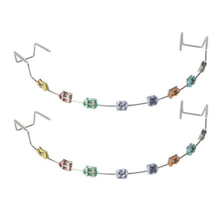 Fake Braces, Kids Fake Braces Lip Protector Colorful Braces Wire, Teeth Braces Wire, Stylish Teeth Cosplay Braces for Dentists, Kids