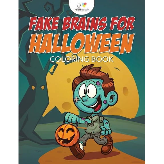 Fake Brains for Halloween Coloring Book, (Paperback)