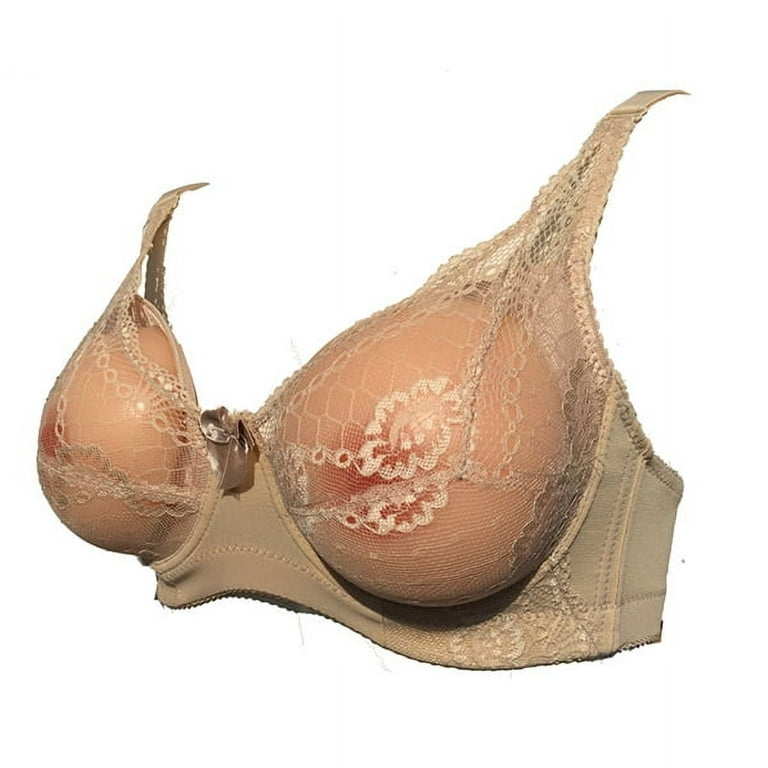 Fake Breast Bra Pocket Bra Silicone Breast Forms Crossdressers Cosplay Prop  90D(Skin Color)