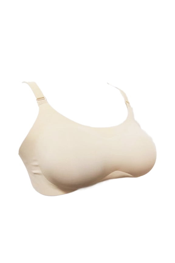 Fake Breast Fake Breast Breast Pad Women's Prosthesis Silicone Breast Bra Show Underwear Sexy-Skin Color-D Cup