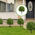 thumbnail image 1 of Fake Bushes Outdoors Topiary Trees, Artificial Shrubs Boxwood Balls with Ground Spikes for Front Porch Decor, Faux Plants, Fake Plant Ball Tree for Home Garden Decor, 1 of 8