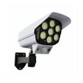 thumbnail image 1 of Fake Camera with Light, Dummy Security Surveillance Camera, Super Bright Outdoor Waterproof Solar Motion Sensor Light with Red Flashing Warning Light for Home Security (White), 1 of 9