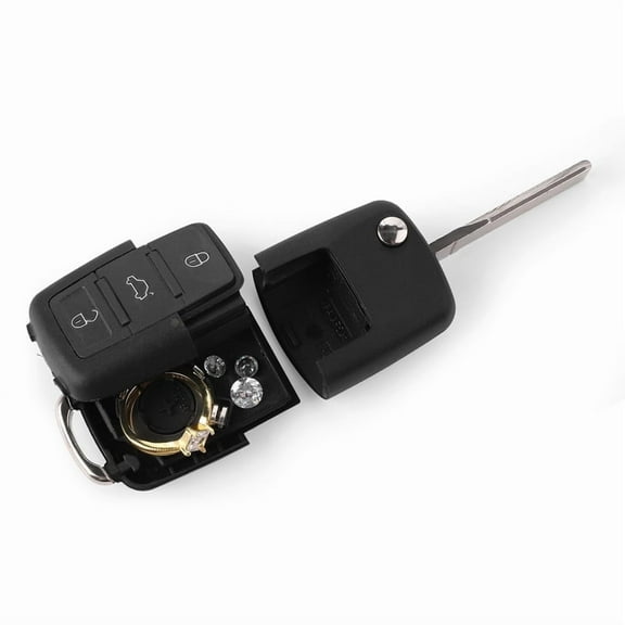 Fake Car Key Hidden Safe with Secret Compartment - Realistic Looking Key Fob to Store Jewelry or Valuables, 1 pack