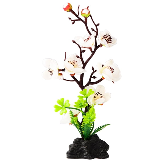 Fake Cherry Blossom Plant, Mini Artificial Tree, Food Display Decor, Ornamental Fake Flowers, Decorative Tray Flowers, Artificial Blossom Branches, Faux Food Decor Flowers, Decorative Ornaments