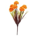 thumbnail image 1 of Fake Chrysanthemum, Ongmies Artificial Flower6 Head Chrysanthemum Silk Cloth Flower Wedding Home Decoration Scenery Flower Multi Hydrangea Simulation Chrysanthemum, Orange*4, 1 of 2