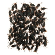 Fake Cockroaches 144-Disgusting Real Looking Plastic Fake Bugs-Gross Scary Insects Realistic Roaches Terrorize Friends Family Neighbors and Office Co Workers Bulk Wholesale 3 Inch Roaches