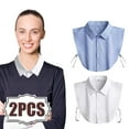 Fake Collar Detachable Blouse Collar Half Shirt Collar for Women Men 2