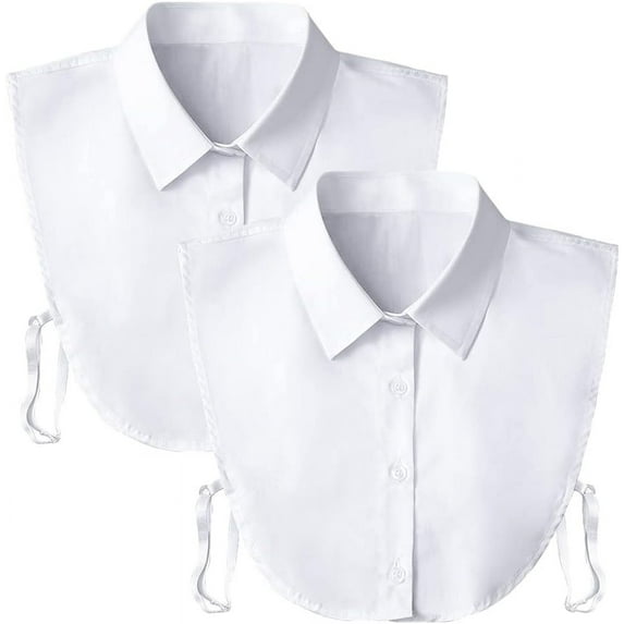 Fake Collar Detachable Dickey Collar Blouse Half Shirts Peter Pan Faux False Collar for Women & Girls Favors