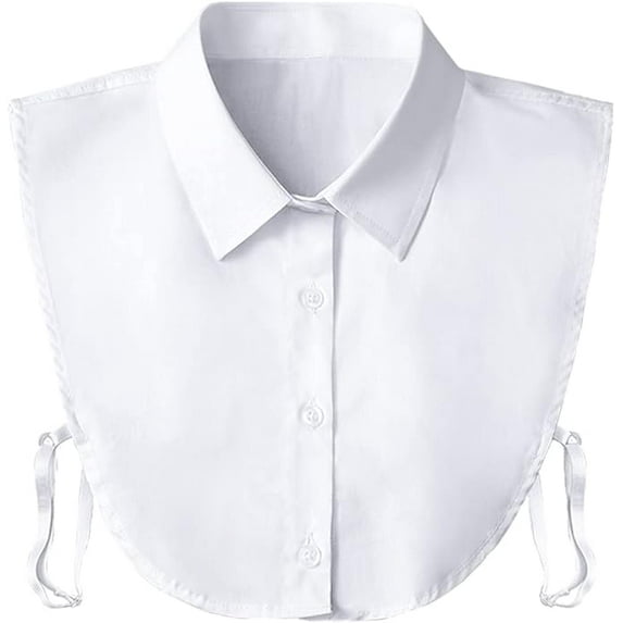 Fake Collar Detachable Dickey Collar Half Shirts Round Collar Blouse False Collar Top for Women Girls Outfits