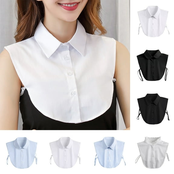 Fake Collar Detachable Half Shirt Blouse False Collar Elegant for Women Girls