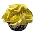 thumbnail image 1 of Fake Cupcake Yellow Rosette Prop Decoration Dezicakes, 1 of 9