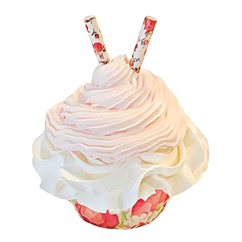 4-Pack Fake Slice Of Waffle Cake - Artificial Food Decor, PU Foam Display Prop For Kitchen
