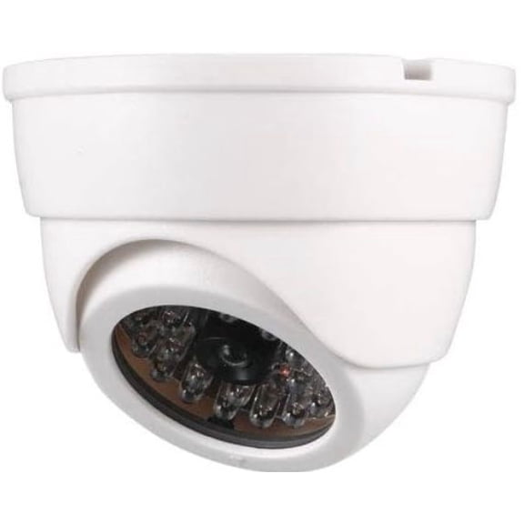 Fake/Decoy Security Dome Camera with LED Light (6-Pack)