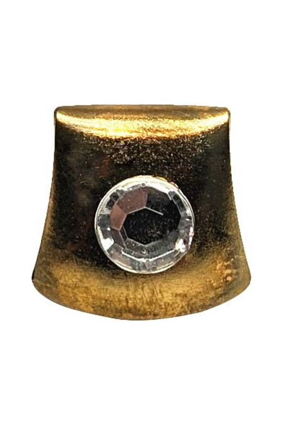 Fake Diamond Gold Tooth Cap Grillz Cosmetic Dental Teeth Jewelry Adult Gangsta Costume Accessory