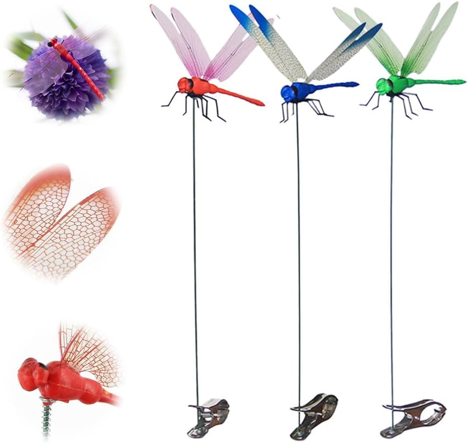 Fake Dragonfly Clip 2024 Upgrade Dragonfly Garden Decor Fake Dragonfly Fake Dragonfly Clip 2024 Upgrade Dragonfly Garden Decor Fake Dragonfly