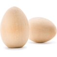 thumbnail image 1 of Fake Eggs to Paint, Pack of 25 Smooth Standable Wooden Eggs for Crafts, 2-1/2 Inch Wooden Easter Eggs Decor, Wood Chicken Eggs to Paint & Dye, by Woodpeckers, 1 of 10