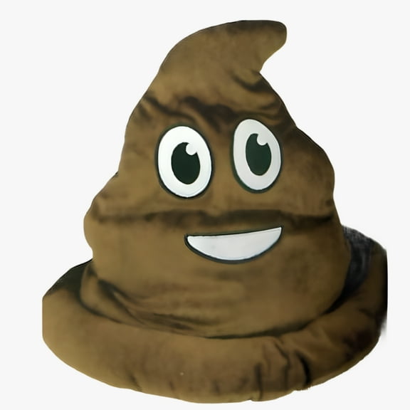 Fake Emoji Poop Hat - Brown