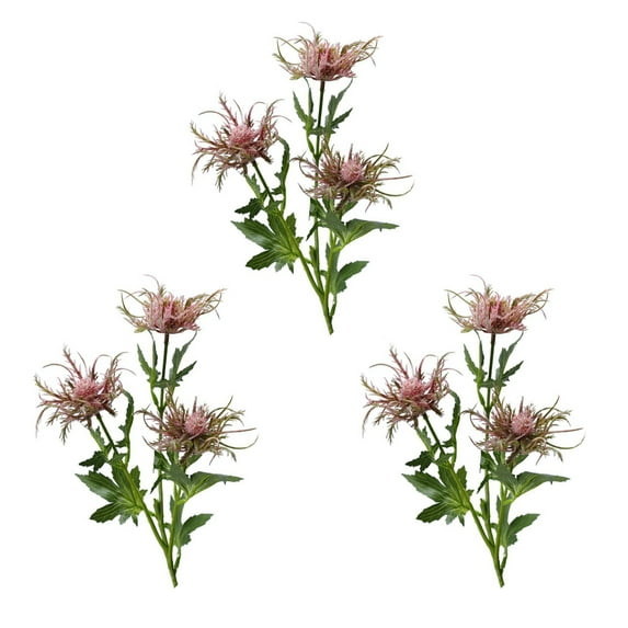Fake Eryngium Artificial Pant 3pcs 65cm Plastic Show Window Party Supply Home Decor Simulation Flowers