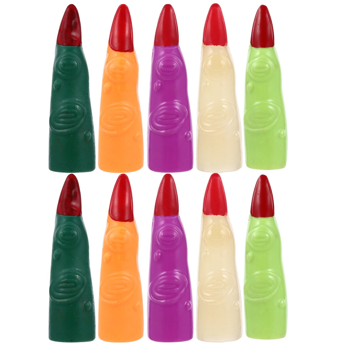 Fake Fingers Nail 10pcs Witch Fingers Fake Finger Nails Prank Prop