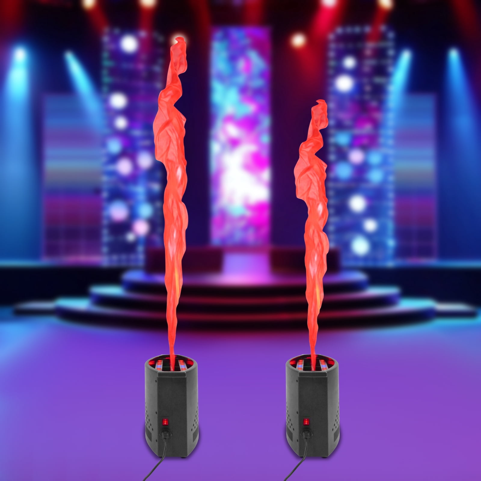 Fake Fire Flame Light, Artificial Simulated Fire Atmosphere Lamp, Fake Fire Flame Light for Stage DJ Party Lighting