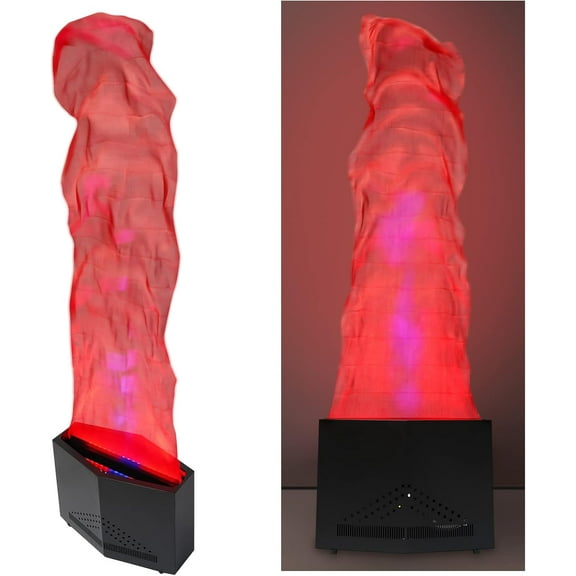 Fake Fire Flames Effect Light, 110V 24LED Electric Fake Campfire Lamp W/1.5M/3.2Ft Flame Cloth, Artificial Flickering Flame for Party Decorations Holiday Supplies for Bar, Stage, Home