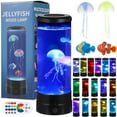 thumbnail image 1 of Artificial Fish Aquarium Lamp Lava Night Light, LED Bubble Fish Lava Lamp for Home Office Decor, Battery and USB Powered Mini Bubble Lamp with Remote Control, 1 of 7