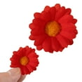 thumbnail image 1 of Fake Flower Bouquet 100Pcs Artificial Silk Sunflower Heads Gerbera Flowers Petals 1.6" For Diy Home Wedding Decoration Garden Craft Art Decor,Red Household Imitation, 1 of 9
